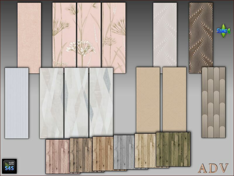 Wallpapers And Floor 1 Wallpapers And Floor Sims 4 CC