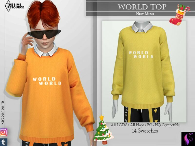 World TOP By Katpurpura 1 World TOP By Katpurpura Sims 4 CC