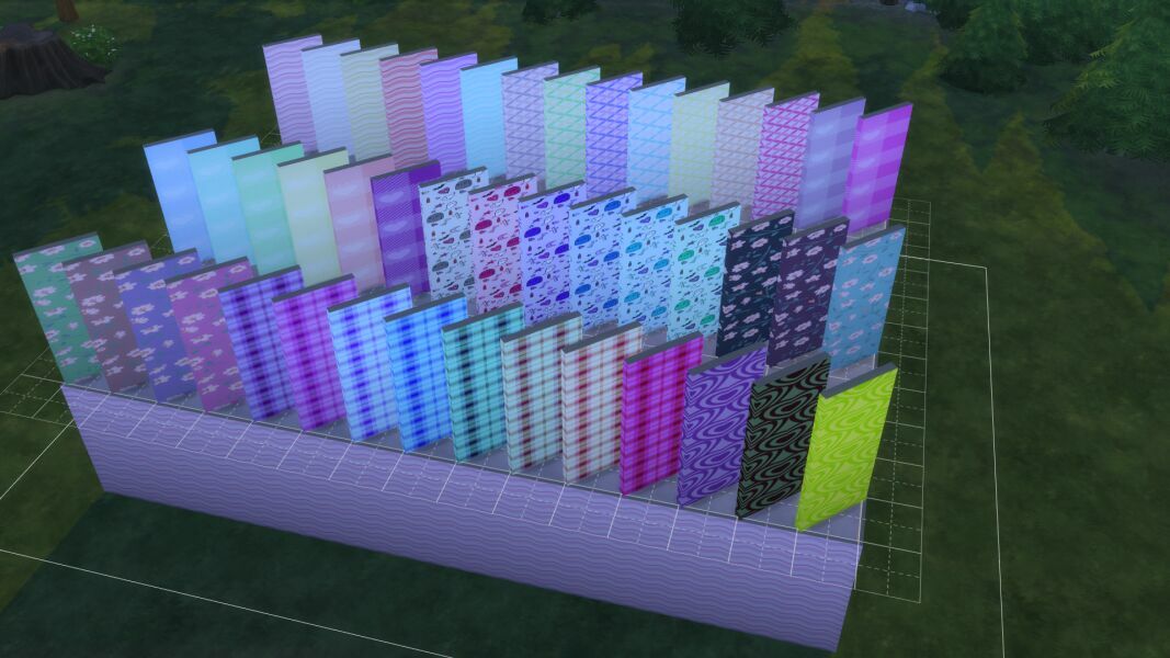 Y2K Wallpaper Comp 1 Y2K Wallpaper Comp Sims 4 CC