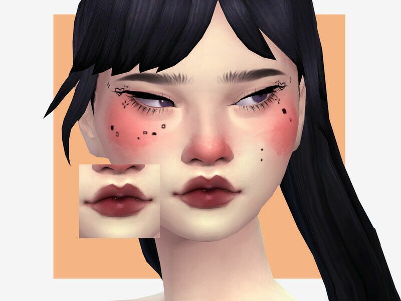 8BIT Lipstick 1 8BIT Lipstick Sims 4 CC