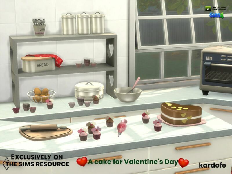 A Cake For Valentines DAY By Kardofe 4 sims 4 cc a cake for valentines day by kardofe 4