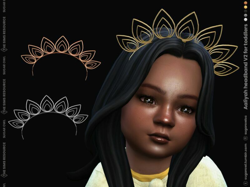 Aaliyah Headband V2 For Toddlers 1 Aaliyah Headband V2 For Toddlers Sims 4 CC