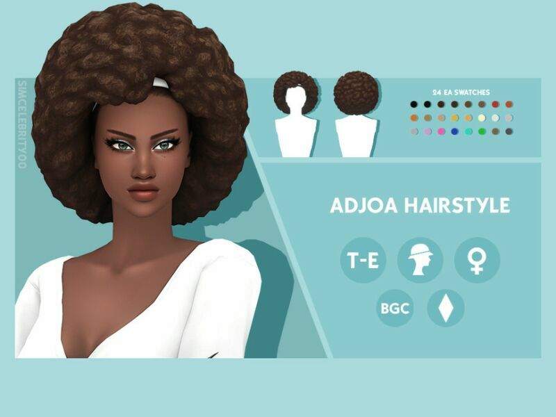 Adjoa Hairstyle By Simcelebrity00 1 Adjoa Hairstyle By Simcelebrity00 Sims 4 CC
