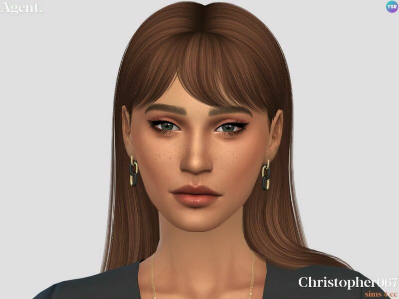 Agent Earrings By Christopher067 3 sims 4 cc agent earrings by christopher067 2