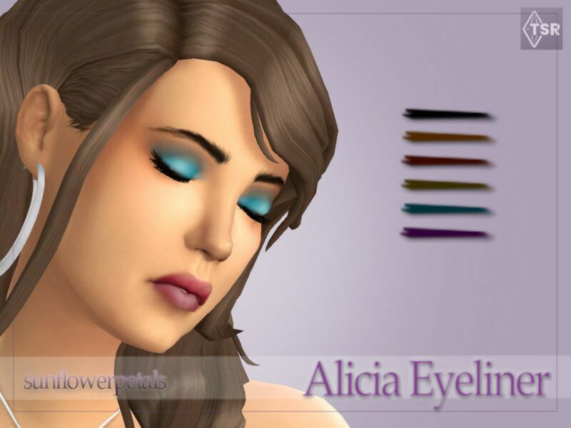 Alicia Eyeliner By Sunflowerpetalscc 1 Alicia Eyeliner By Sunflowerpetalscc Sims 4 CC