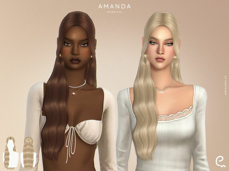 Amanda Hairstyle By Enriques4 1 Amanda Hairstyle By Enriques4 Sims 4 CC