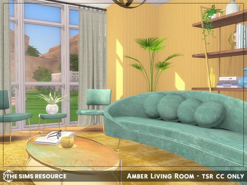 Amber Living Room – TSR CC Only By Sharon337 1 Amber Living Room – TSR CC Only By Sharon337 Sims 4 CC