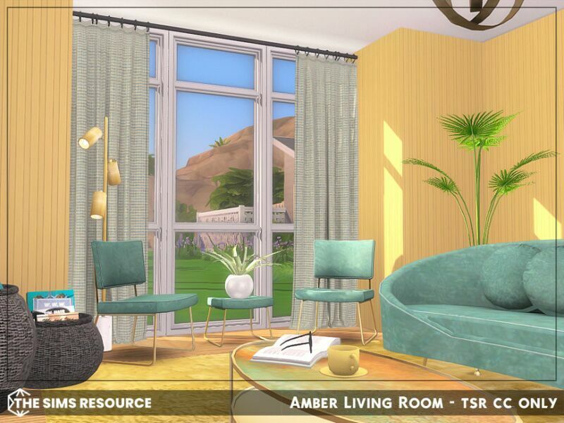 Amber Living Room – TSR CC Only By Sharon337 6 sims 4 cc amber living room tsr cc only by sharon337 2