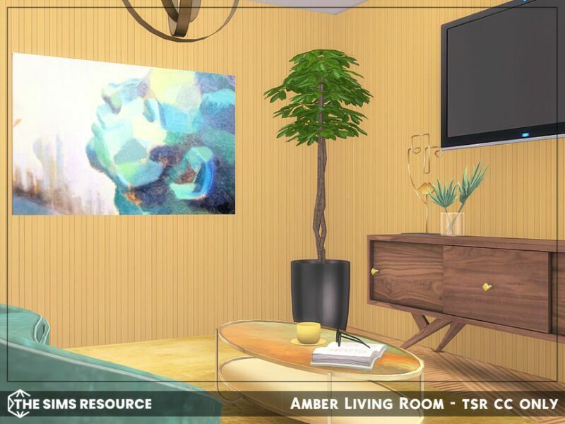 Amber Living Room – TSR CC Only By Sharon337 3 sims 4 cc amber living room tsr cc only by sharon337 5