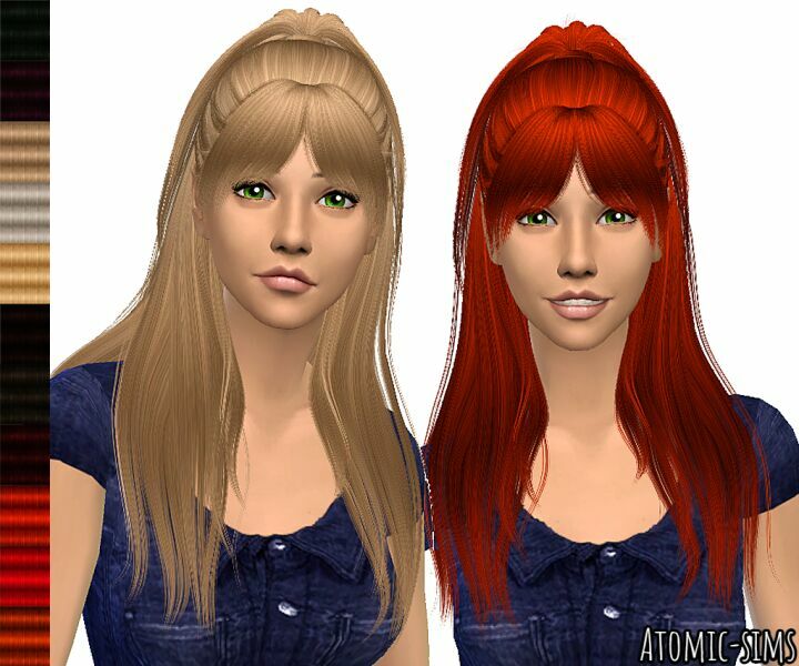 Anto Matilde Hairstyle Retexture / Fixed 2022-01-15 By Atomic-Sims 1 Anto Matilde Hairstyle Retexture / Fixed 2022-01-15 By Atomic-Sims Sims 4 CC