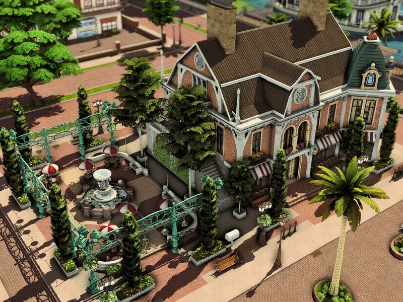 Apartments + Coffee Shop 1 Apartments + Coffee Shop Sims 4 CC