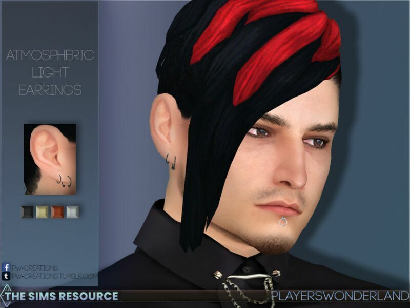 Atmospheric Light Earrings By Playerswonderland 2 sims 4 cc atmospheric light earrings by playerswonderland 2