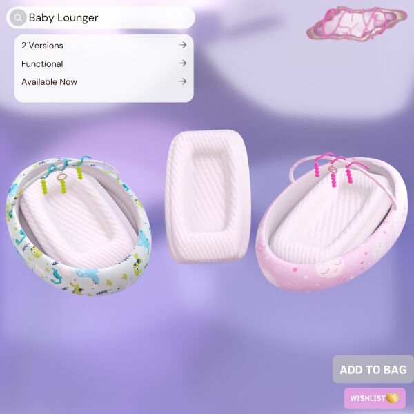 Baby Lounger 🍼 1 Baby Lounger 🍼 Sims 4 CC