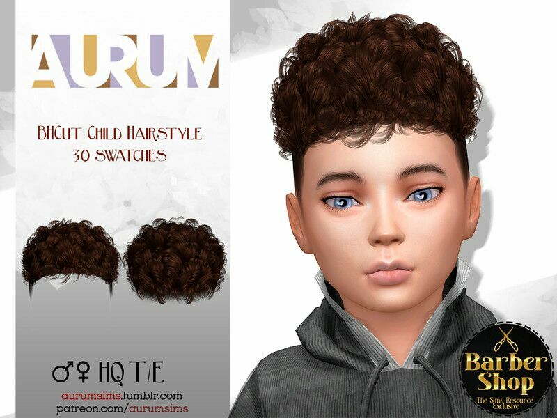 Barber Shop – Bhcut – Child Hairstyle By Aurummusik 1 Barber Shop – Bhcut – Child Hairstyle By Aurummusik Sims 4 CC