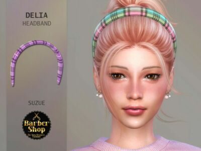 Barber Shop Delia Headband By Suzue Sims 4 CC