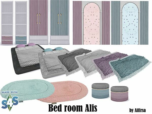 BED Room Alis By Aifirsa 2 sims 4 cc bed room alis by aifirsa 2