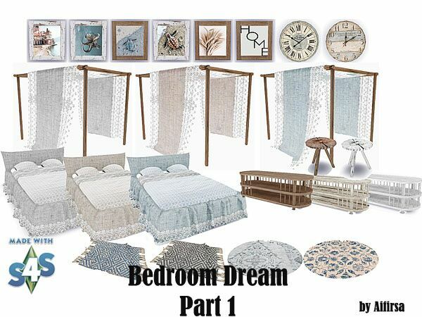 BED Room Dream By Aifirsa 2 sims 4 cc bed room dream by aifirsa 2