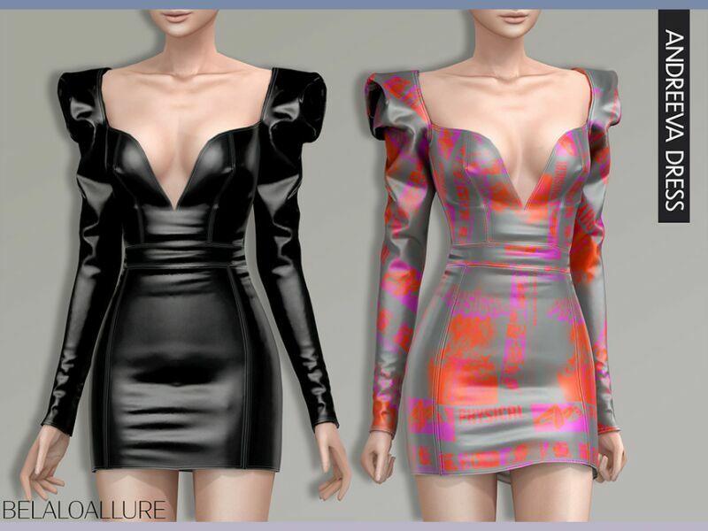 Belaloallure_Andreeva Dress(Patreon) By Belal1997 1 Belaloallure_Andreeva Dress(Patreon) By Belal1997 Sims 4 CC