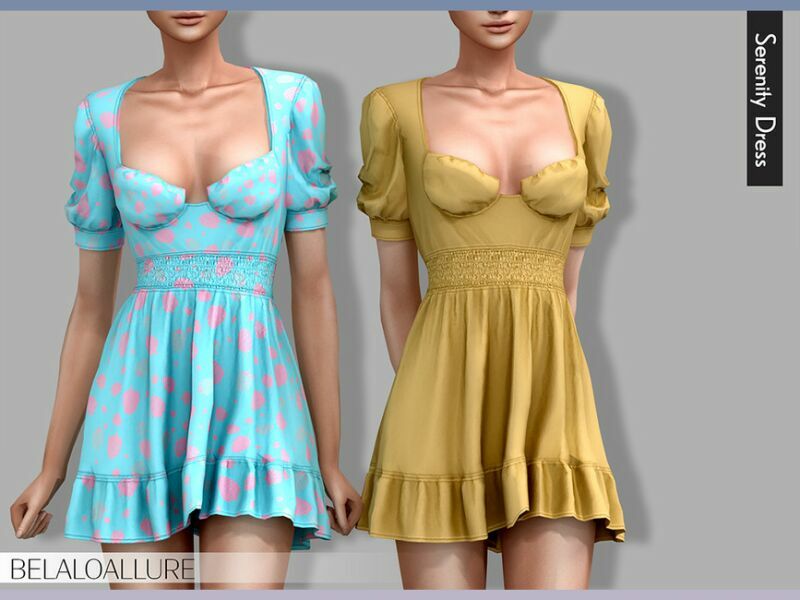 Belaloallure_Serenity Dress (Patreon) By Belal1997 1 Belaloallure_Serenity Dress (Patreon) By Belal1997 Sims 4 CC