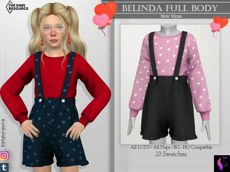 Belinda Full Body By Katpurpura 1 Belinda Full Body By Katpurpura Sims 4 CC