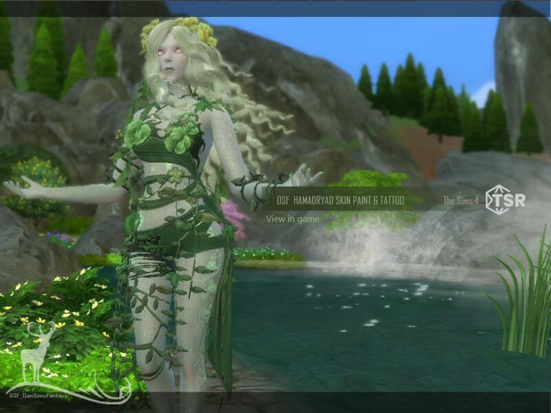 Body Paint For Hamadryad SET By Dansimsfantasy 4 sims 4 cc body paint for hamadryad set by dansimsfantasy 2