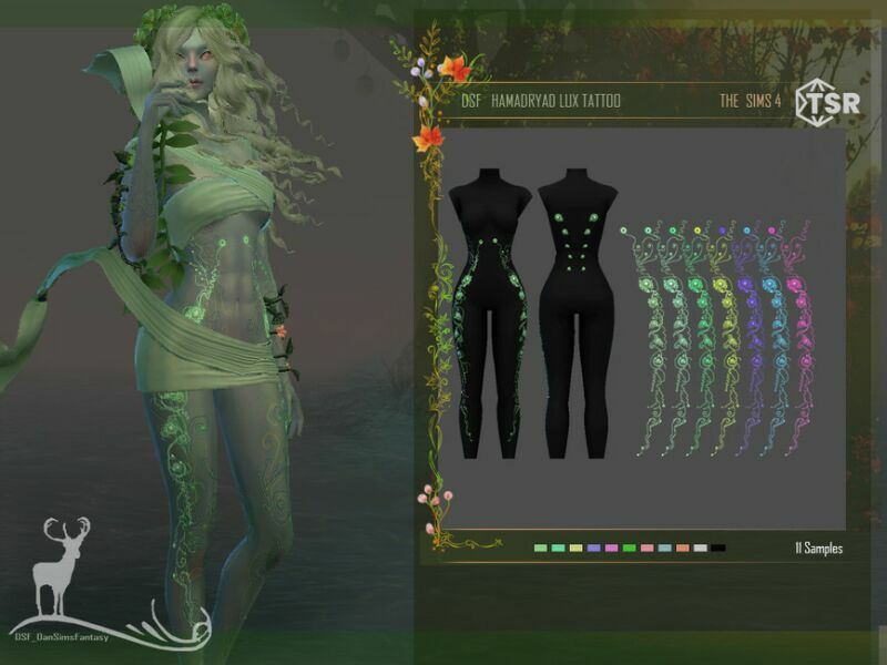 Body Paint For Hamadryad SET By Dansimsfantasy 2 sims 4 cc body paint for hamadryad set by dansimsfantasy 4