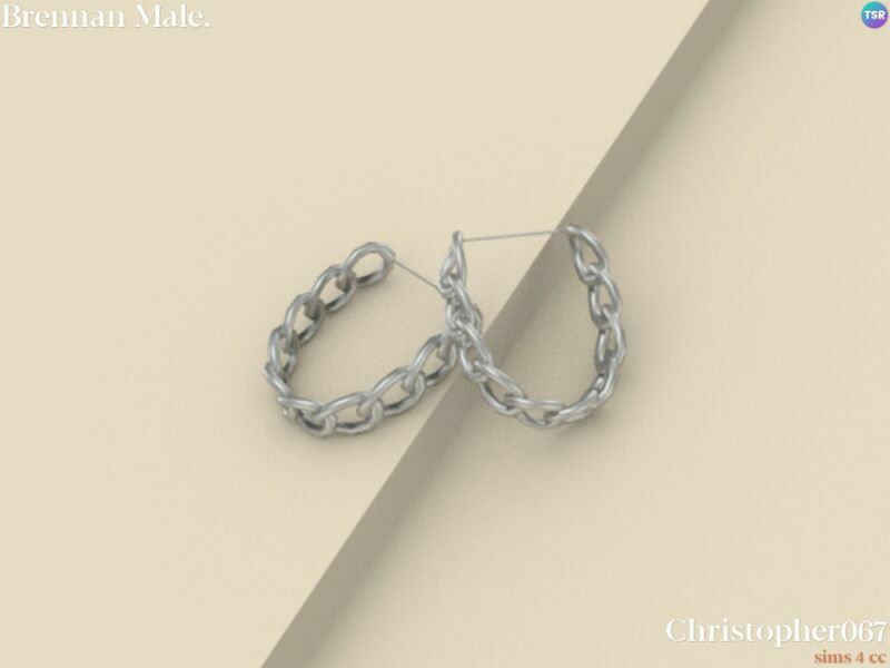Brennan Earrings Male By Christopher067 2 sims 4 cc brennan earrings male by christopher067 3