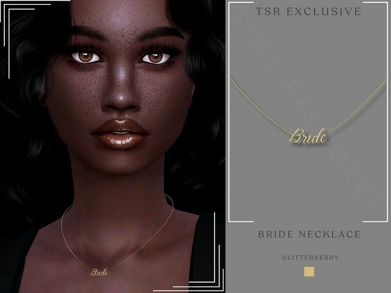 Bride Necklace By Glitterberryfly 1 Bride Necklace By Glitterberryfly Sims 4 CC