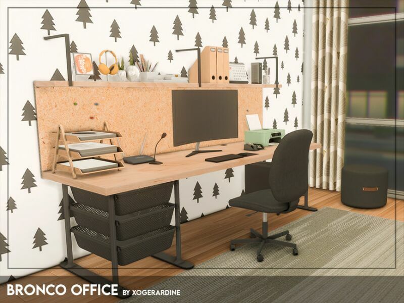 Bronco Office (TSR Only CC) By Xogerardine 1 Bronco Office (TSR Only CC) By Xogerardine Sims 4 CC