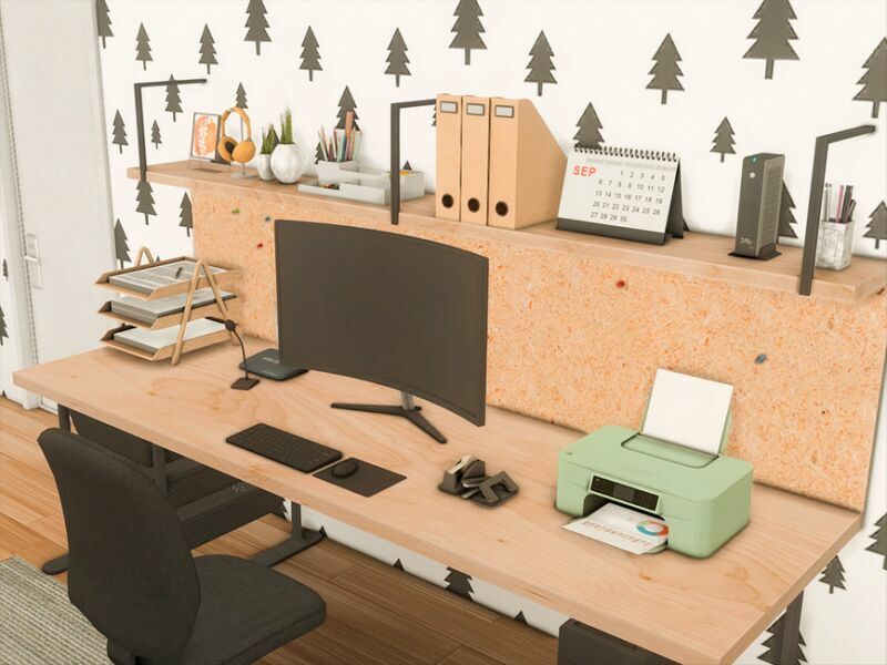 Bronco Office (TSR Only CC) By Xogerardine 2 sims 4 cc bronco office tsr only cc by xogerardine 3