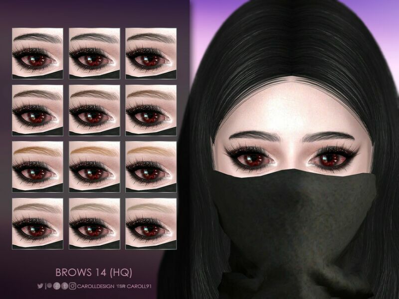 Brows 14 (HQ) By Caroll91 1 Brows 14 (HQ) By Caroll91 Sims 4 CC