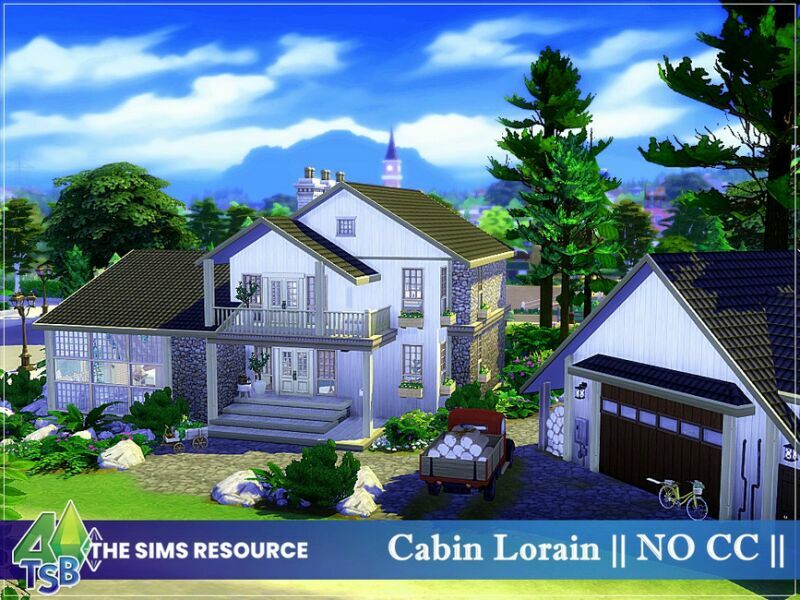 Cabin Lorain || NO CC || By Bozena 1 Cabin Lorain || NO CC || By Bozena Sims 4 CC