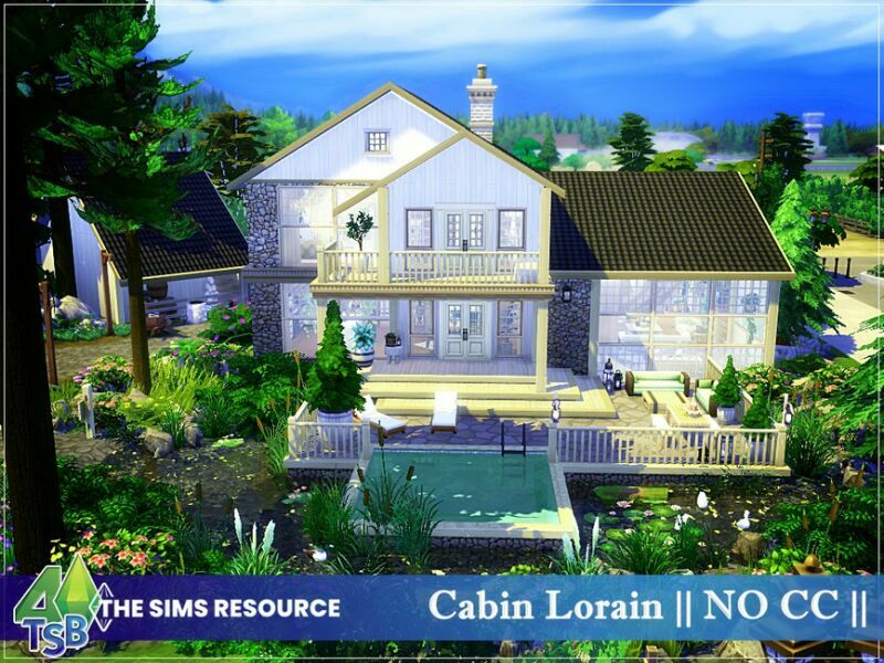 Cabin Lorain || NO CC || By Bozena 7 sims 4 cc cabin lorain no cc by bozena 2