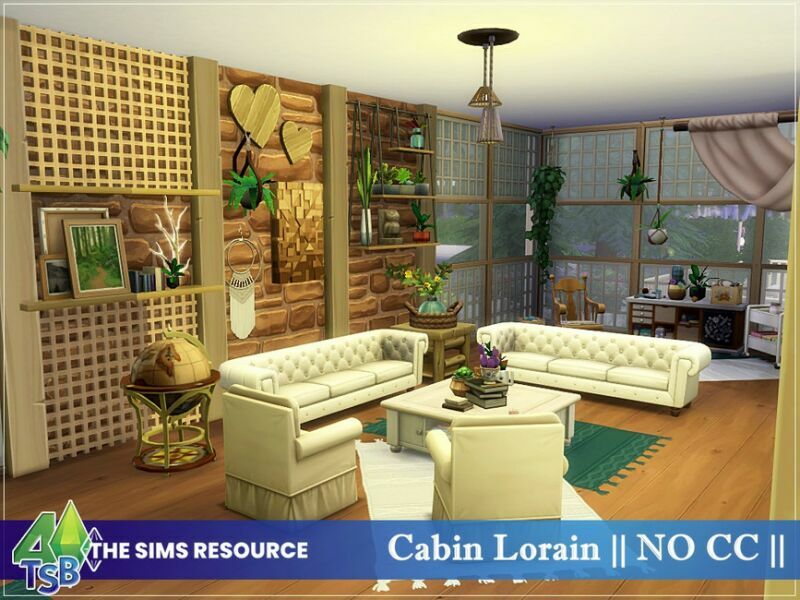 Cabin Lorain || NO CC || By Bozena 5 sims 4 cc cabin lorain no cc by bozena 4