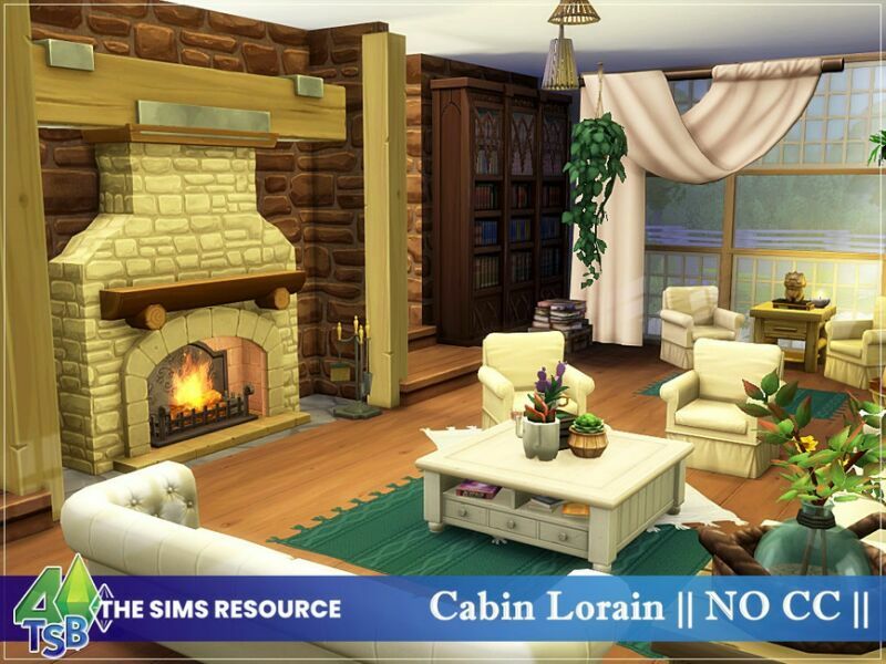 Cabin Lorain || NO CC || By Bozena 4 sims 4 cc cabin lorain no cc by bozena 5
