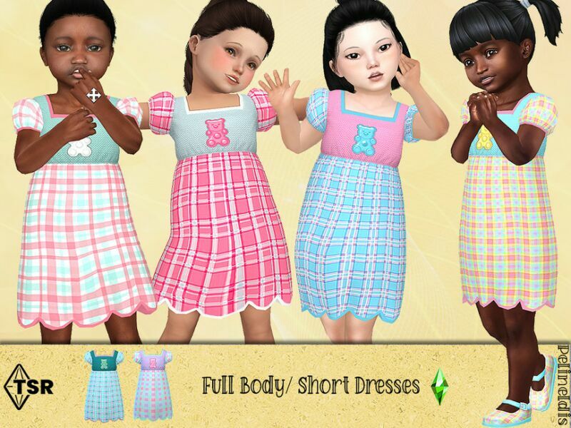 Candy Plaid Dress By Pelineldis 1 Candy Plaid Dress By Pelineldis Sims 4 CC