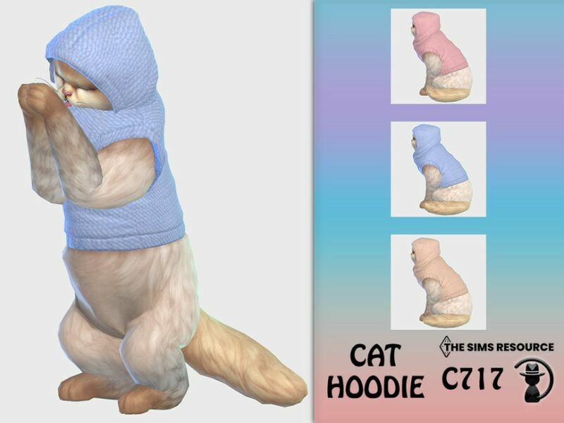 CAT Hoodie C717 By Turksimmer 1 CAT Hoodie C717 By Turksimmer Sims 4 CC