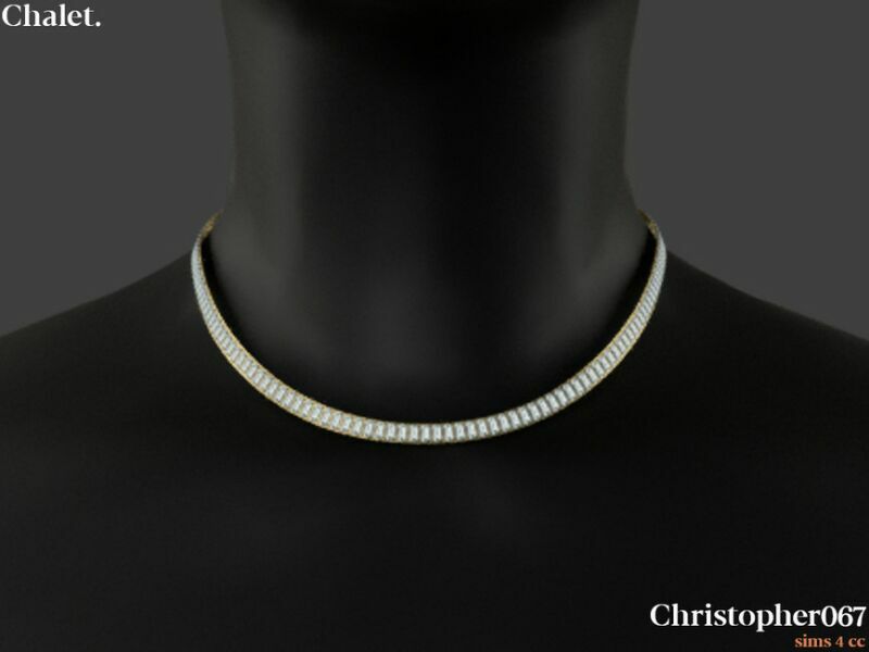 Chalet Necklace By Christopher067 2 sims 4 cc chalet necklace by christopher067 3