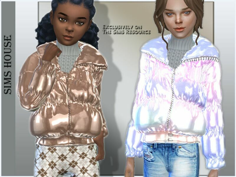 Children’S Holographic Jacket 1 Children’S Holographic Jacket Sims 4 CC