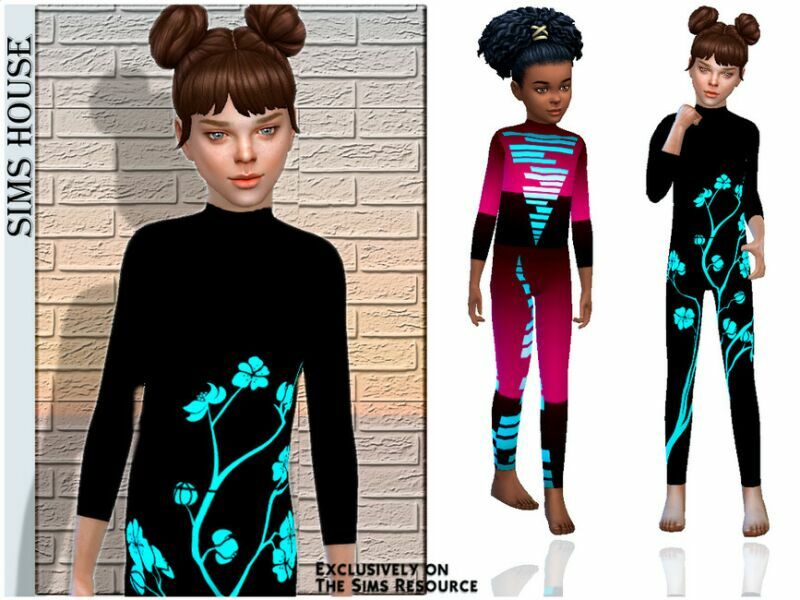 Children’s Yoga Suit Bottom 2 sims 4 cc childrens yoga suit bottom 2