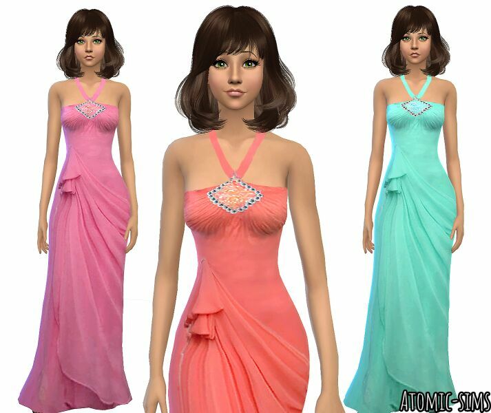 Chinafansims Formal Gown Conversion By Atomic-Sims 1 Chinafansims Formal Gown Conversion By Atomic-Sims Sims 4 CC