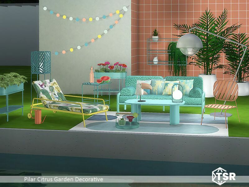 Citrus Garden By Pilar 1 Citrus Garden By Pilar Sims 4 CC
