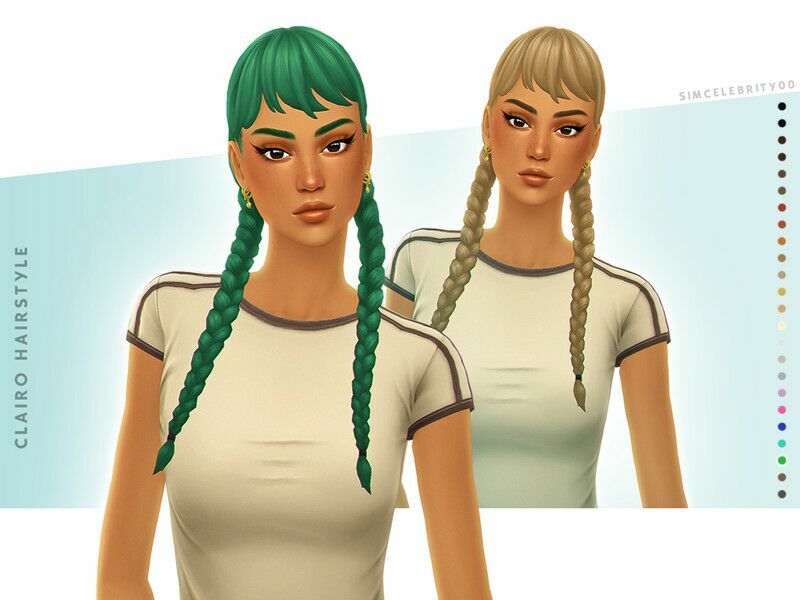Clairo Hairstyle By Simcelebrity00 Sims 4 CC