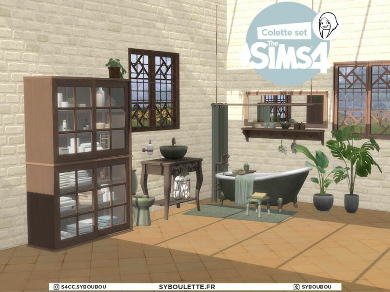 Colette Bathroom SET By Syboulette 7 sims 4 cc colette bathroom set by syboulette 2