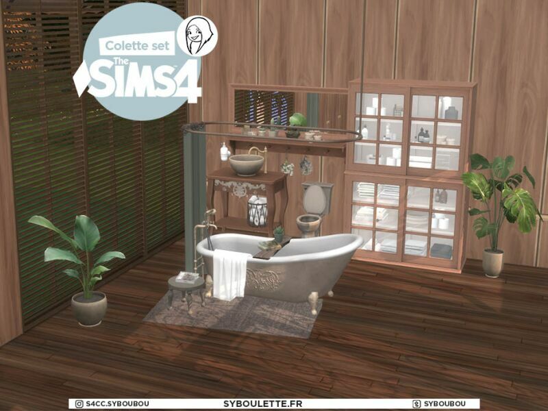Colette Bathroom SET By Syboulette 6 sims 4 cc colette bathroom set by syboulette 3
