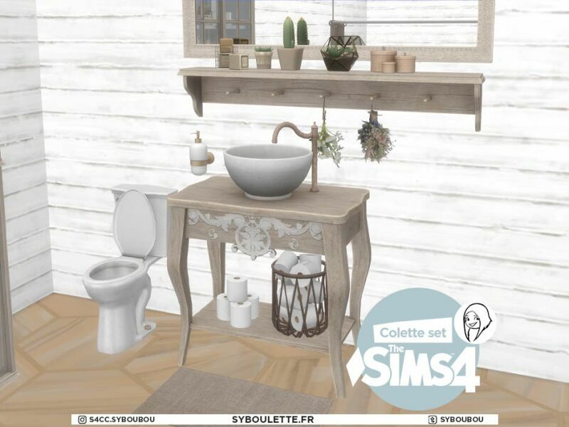 Colette Bathroom SET By Syboulette 2 sims 4 cc colette bathroom set by syboulette 6