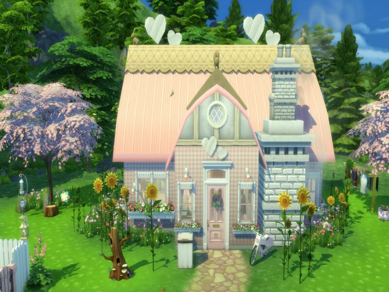 Cute Cottage By Susancho93 1 Cute Cottage By Susancho93 Sims 4 CC