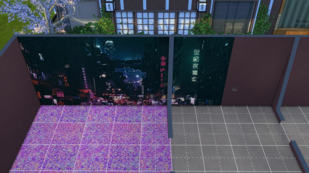 Cyberpunk Wallpaper 2 sims 4 cc cyberpunk wallpaper 4
