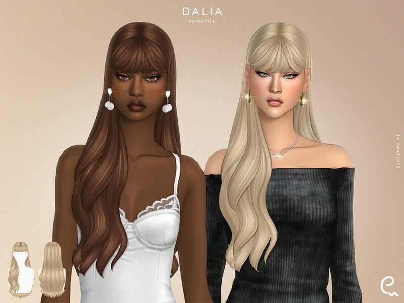 Dalia Hairstyle By Enriques4 1 Dalia Hairstyle By Enriques4 Sims 4 CC