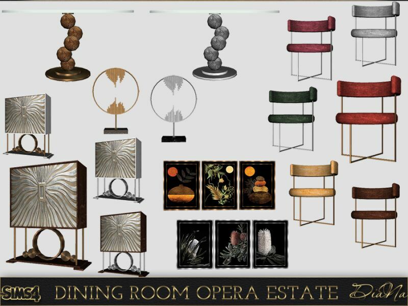 Dining Room Opera Estate By Dianasims 4 sims 4 cc dining room opera estate by dianasims 2